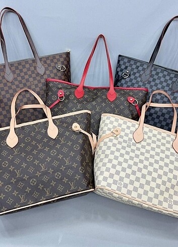 Louis Vuitton Louis vuitton kahve damalı büyük kol çantası