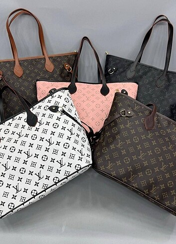 Beden Louis vuitton kahve damalı büyük kol çantası