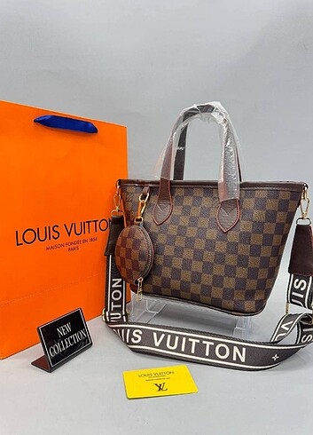 Louis vuitton kahve damalı kol çantası 