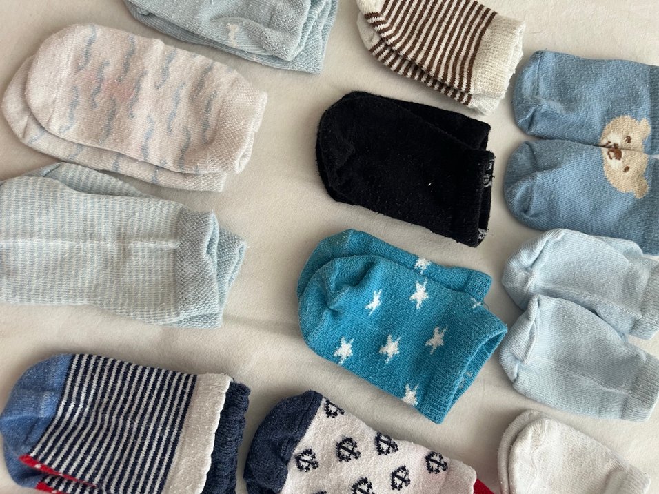 Gri Bebek Eldiven sapka corap - Görsel 3