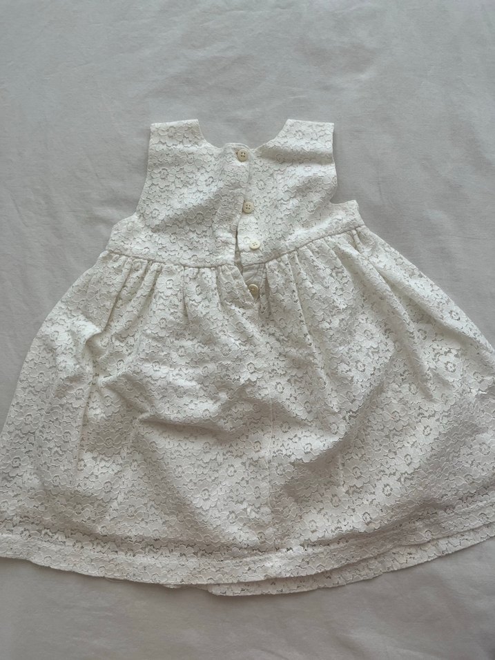 Kız Çocuk Dantelli Elbise - Görsel 2