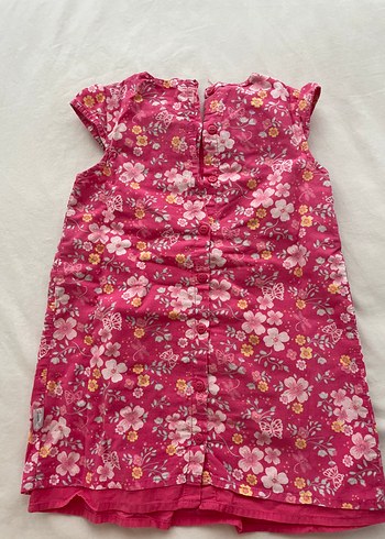 İkili Kız Çocuk Çiçekli Elbise - Görsel 3