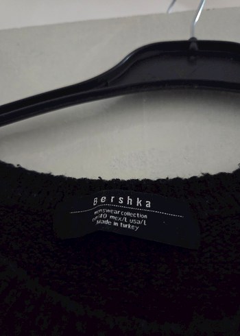 Gri İki Renkli Örgü Yün Kazak - Görsel 3