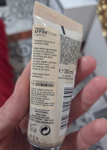 Maybelline Affinitone 03 Sand Beige Fondöten - Görsel 3