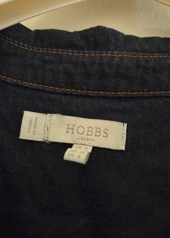 Navy Denim Uzun Kollu Gömlek Elbise - Görsel 6