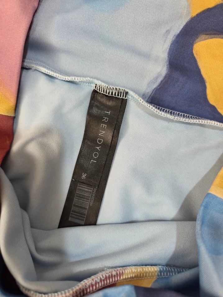 Pastel Renkli Tie-Dye Mini Bikini - Görsel 4