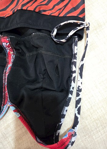 Trendyol Çok Renkli Zebra Desenli Kadın Mayo - Görsel 5