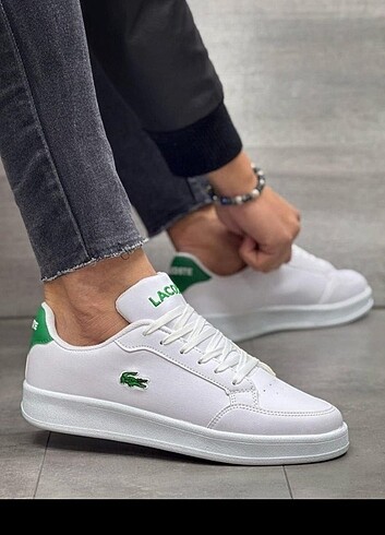 42 Beden beyaz Renk Lacoste Erkek Beyaz Sneaker