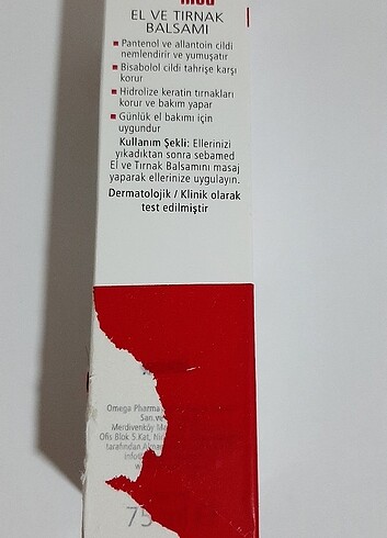  Beden Sebamed El ve Tırnak Balsamı