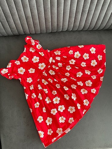 9-12 Ay Beden kız bebek çiçekli elbise