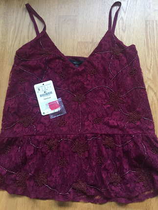 Zara işlemeli bluz