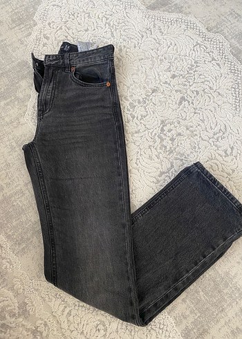 Gri Kadın Regular Fit Kot Pantolon