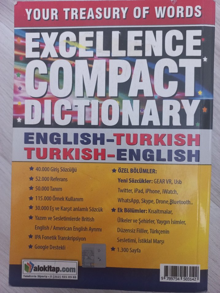 Excellence İngilizce-Türkçe Sözlük - Görsel 2