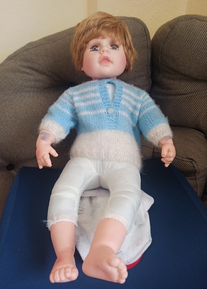 Gerçekçi Gövdesi Dolgu Et Bebek - Görsel 5