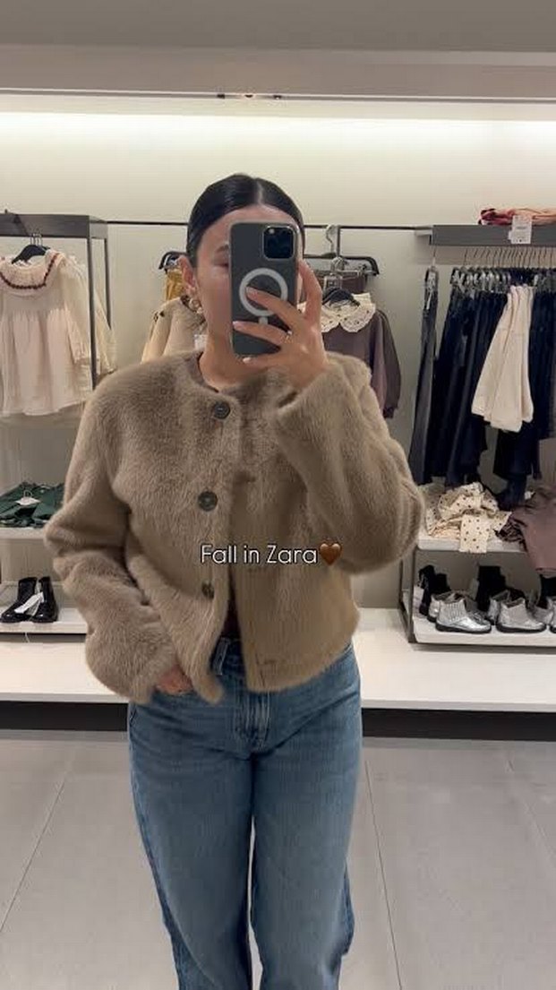 zara pelus kurk - Görsel 5