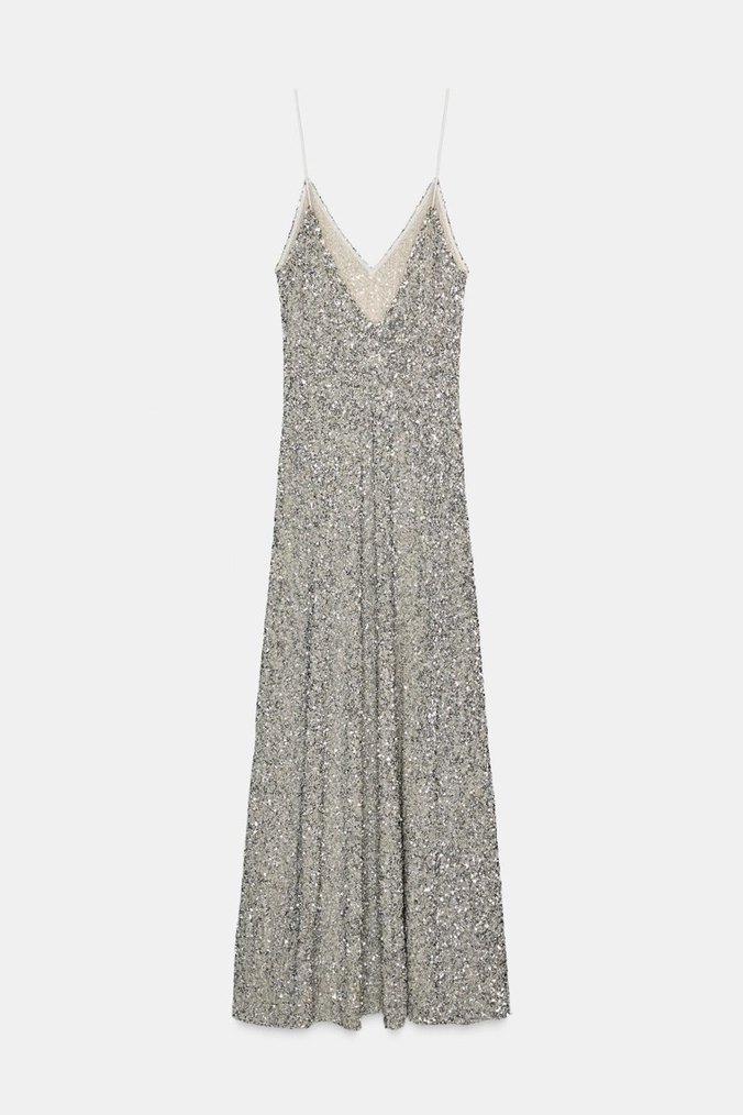 zara payetli elbise - Görsel 2