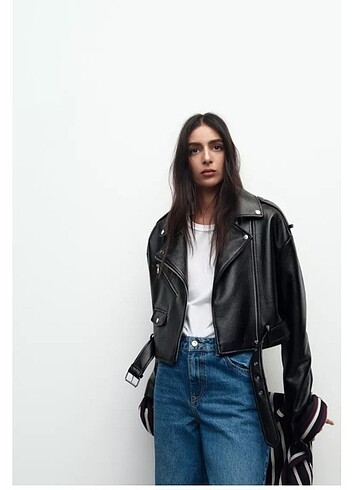 s Beden Zara deri biker ceket