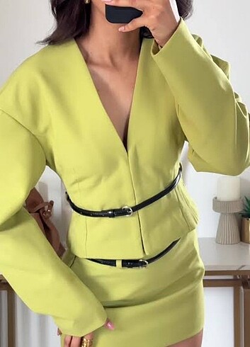 Zara yeni sezon kemerli ceket