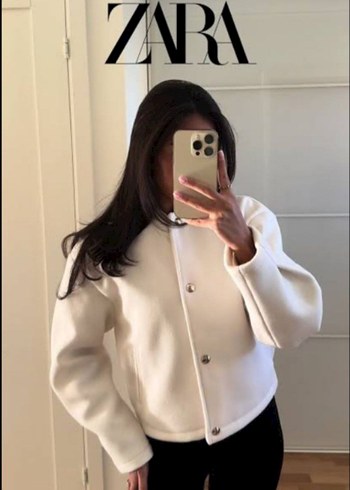 Zara altın düğmeli bomber ceket