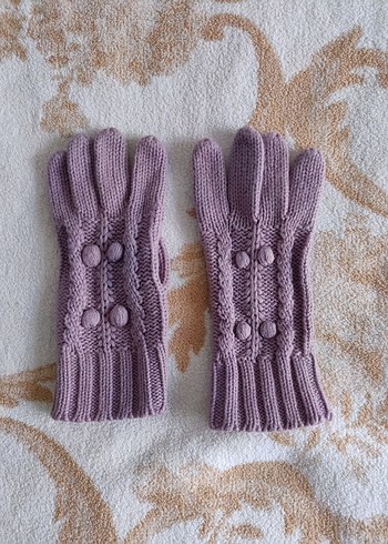 Mor Örgü Kadın Eldivenleri - Görsel 3