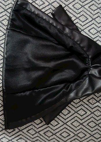 Siyah Kapüşonlu Deri Pardesü - Görsel 5