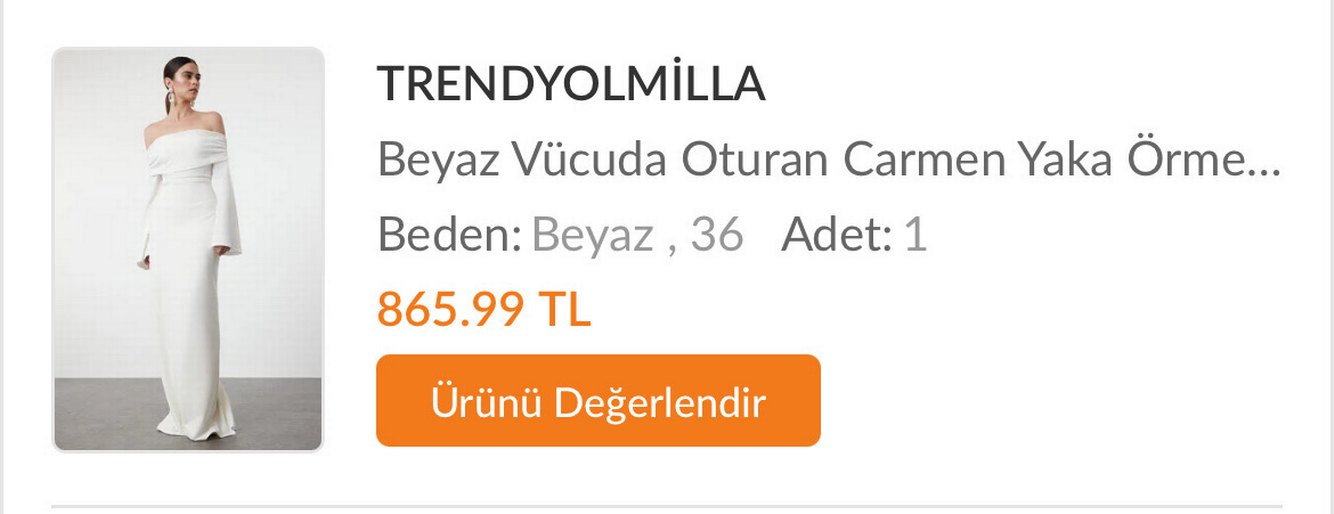 Uzun Kollu Beyaz elbise - Görsel 2