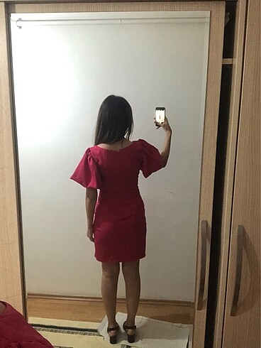 s Beden Trendyolmilla fuşya elbise