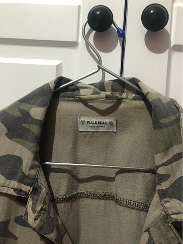 Pull and bear kamuflaj ceket - Görsel 6