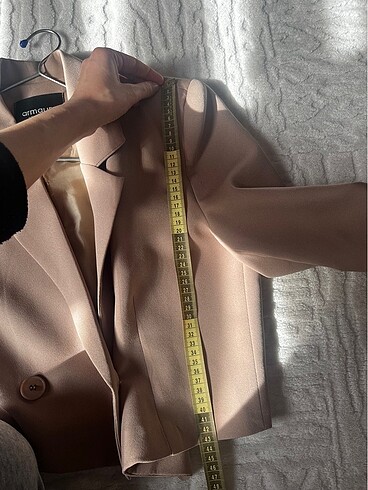 Sütlü kahve crop ceket - Görsel 5