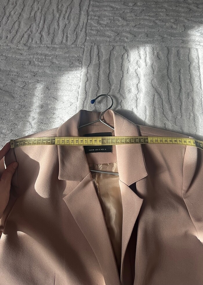 Sütlü kahve crop ceket - Görsel 4