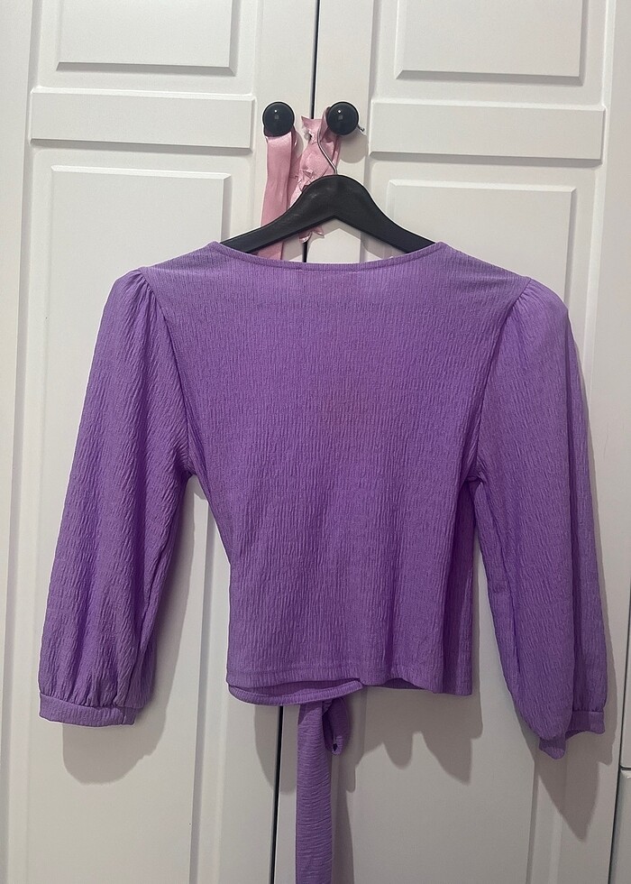 Mor / lila bluz. - Görsel 3