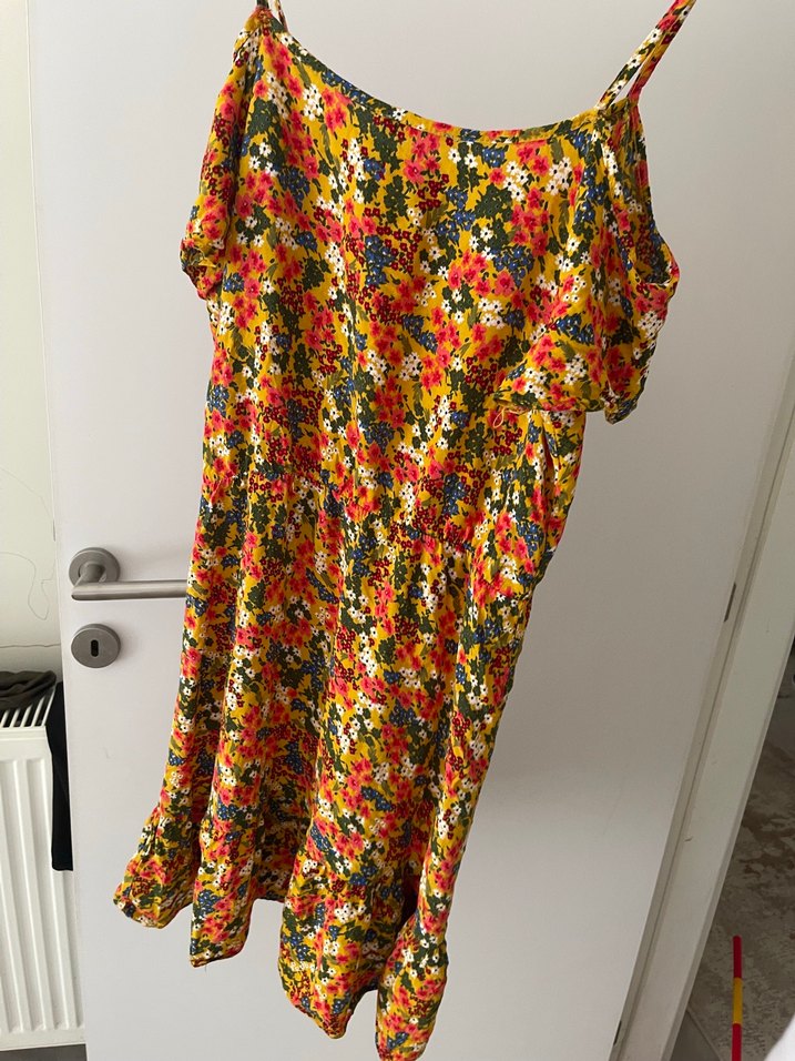 Renkli Bohem Askılı Elbise - Görsel 3