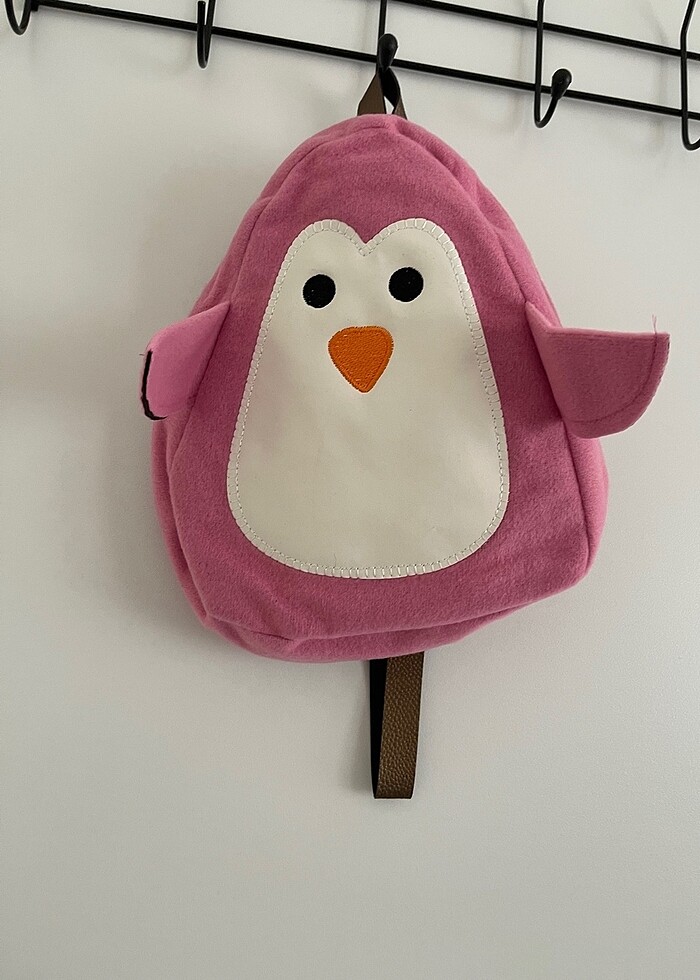 mor penguen çocuk çantası - Görsel 4
