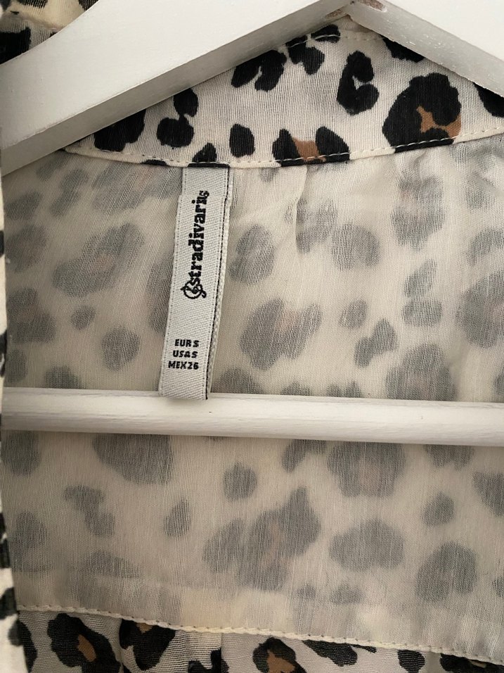 Leopar Desenli Uzun Kollu Kadın Gömlek - Görsel 2