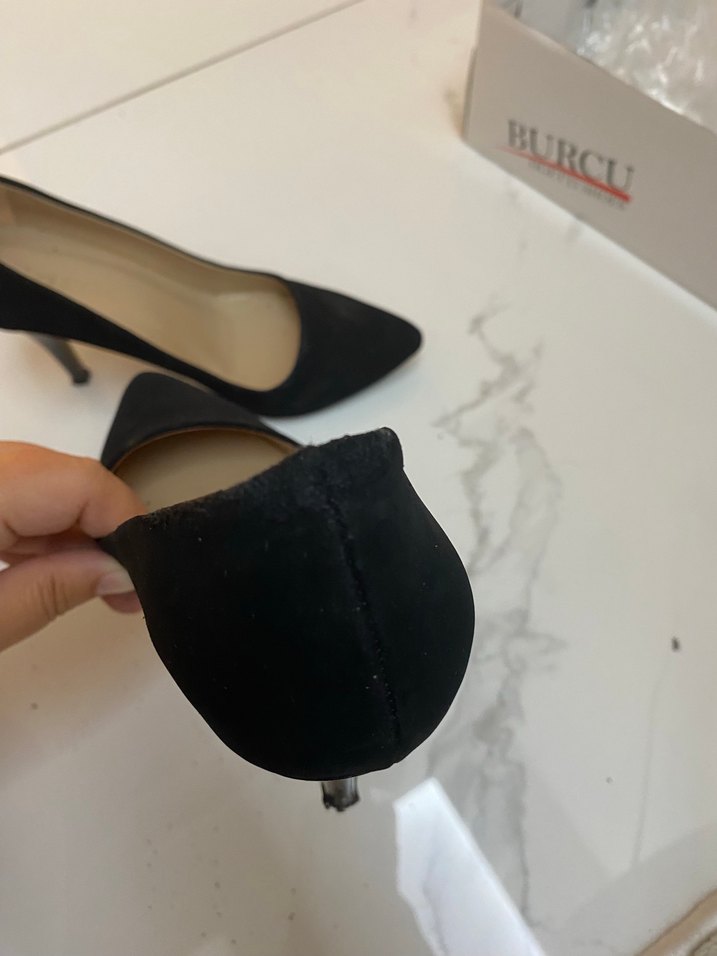 Siyah Stiletto Topuklu Kadın Ayakkabı - Görsel 5