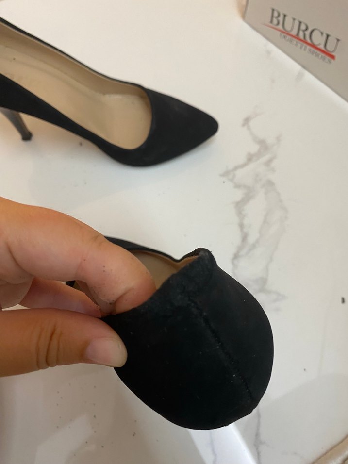 Siyah Stiletto Topuklu Kadın Ayakkabı - Görsel 4