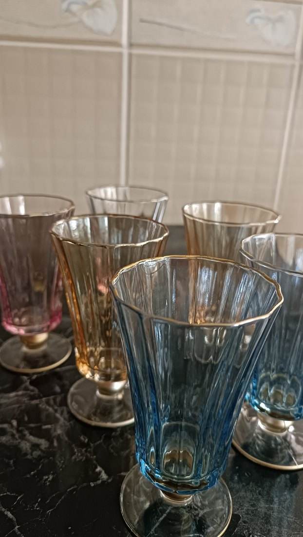 Paşabahçe 6'lı Pastel Renkli Su Bardağı Seti - Görsel 3