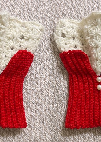 Renkli Örgü Kadın Eldivenleri - Görsel 2