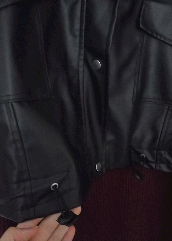 Oversize deri ceket - Görsel 2