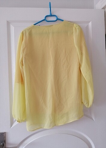 m Beden sarı Renk Sari sifon bluz
