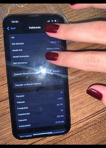 Apple iPhone 13 Pro 256GB Sierra Mavisi - Görsel 2