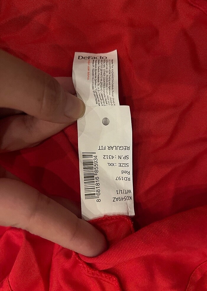 Kırmızı bluz - Görsel 3