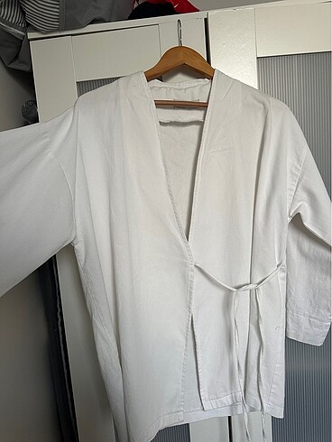 Beyaz kimono takım