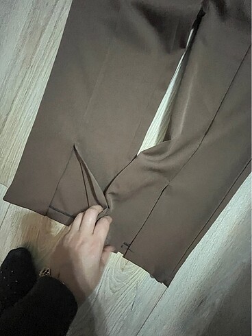 xl Beden Paça yırtmaçlı pantolon