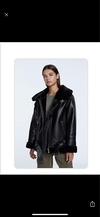 Stradivarius M beden deri ceket