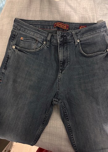 Gri Regular Fit Denim Erkek Kot Pantolon - Görsel 4