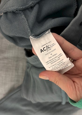 Gri Erkek Keten Rahat Kesim Eşofman takım - Görsel 3