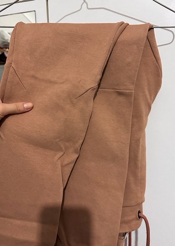 Bej Süet Erkek Salaş Eşofman - Görsel 4