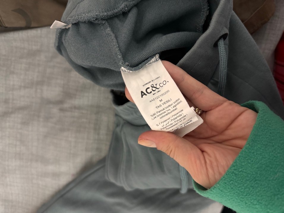 Gri erkek Rahat Kesim Midi Eşofman - Görsel 3