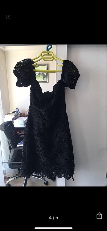 Bershka siyah mini elbise